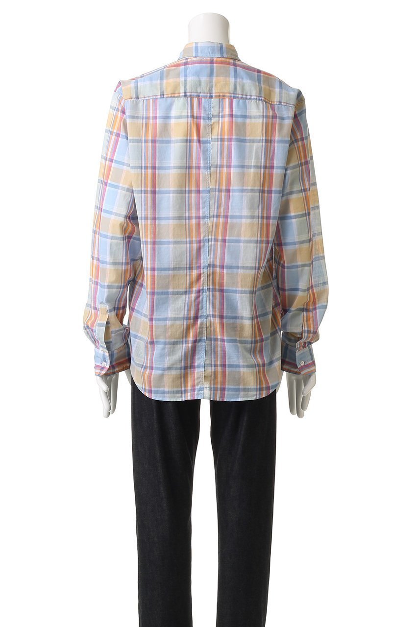 【フランク&アイリーン/Frank&Eileen / MEN】の【MEN】FINBAR イタリアンコットン マルチチェックシャツ 人気、トレンドファッション・服の通販 founy(ファニー) 　ファッション　Fashion　メンズファッション　Fashion for Men　スラックス　Slacks, Dress Pants　スリーブ　Sleeve, Long Sleeve / Short Sleeve　チェック　Check, Plaid, Tartan　デニム　Denim, Jeans Material　ロング　Long, Long-Length　無地　Plain, Solid Color　other-4|ID: prp329100004600434 ipo3291000000035765142