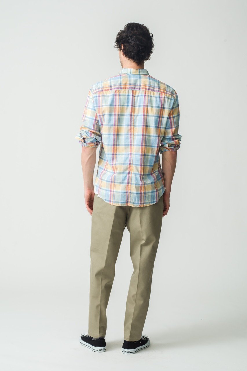 【フランク&アイリーン/Frank&Eileen / MEN】の【MEN】FINBAR イタリアンコットン マルチチェックシャツ 人気、トレンドファッション・服の通販 founy(ファニー) 　ファッション　Fashion　メンズファッション　Fashion for Men　スラックス　Slacks, Dress Pants　スリーブ　Sleeve, Long Sleeve / Short Sleeve　チェック　Check, Plaid, Tartan　デニム　Denim, Jeans Material　ロング　Long, Long-Length　無地　Plain, Solid Color　other-7|ID: prp329100004600434 ipo3291000000035765147