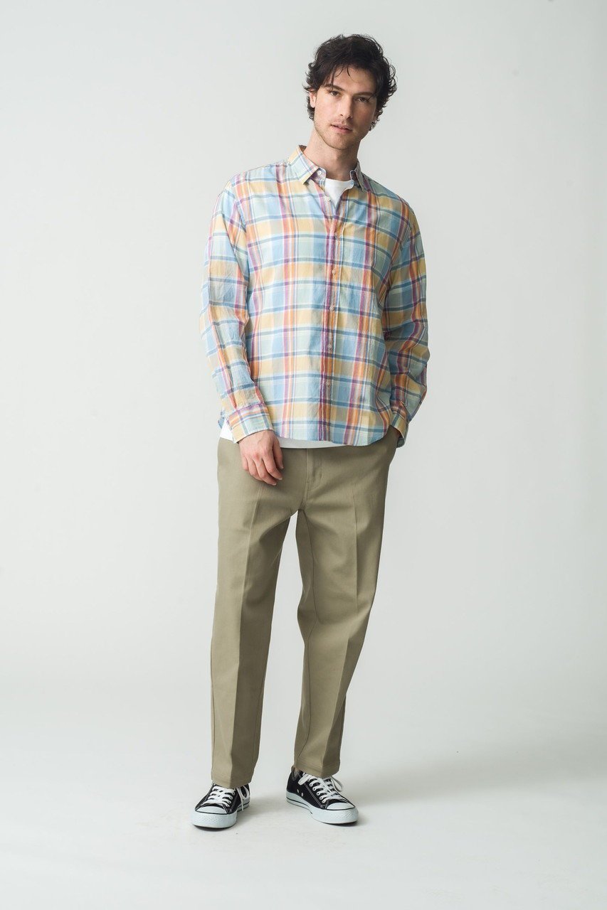 【フランク&アイリーン/Frank&Eileen / MEN】の【MEN】FINBAR イタリアンコットン マルチチェックシャツ 人気、トレンドファッション・服の通販 founy(ファニー) 　ファッション　Fashion　メンズファッション　Fashion for Men　スラックス　Slacks, Dress Pants　スリーブ　Sleeve, Long Sleeve / Short Sleeve　チェック　Check, Plaid, Tartan　デニム　Denim, Jeans Material　ロング　Long, Long-Length　無地　Plain, Solid Color　other-8|ID: prp329100004600434 ipo3291000000035765150