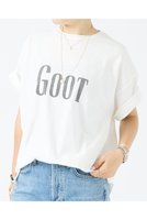 【デザイン ワークス/DESIGN WORKS】の【REMI ELIEF】16/-天竺 GOOTプリントTシャツ 人気、トレンドファッション・服の通販 founy(ファニー) ファッション Fashion レディースファッション Fashion for Women トップス・カットソー Cut & Sew Tops シャツ・ブラウス・オフィスカジュアル Elegant Blouses & Button-Ups ロングTシャツ・Tシャツ Longline T-Shirts & Tees カットソー・ベーシックTシャツ Cut-and-Sewn Tops / Stretch Tees & Basics インナー Innerwear ショート Short, Short Length シンプル Simple, Minimal ジャケット Jacket, Outerwear スリット Slit, Slit Detail スリーブ Sleeve, Long Sleeve / Short Sleeve プリント Print, Printed Pattern 人気 Popular, Best Seller 新作・新入荷 New Arrivals / New In |ID:prp329100004600441