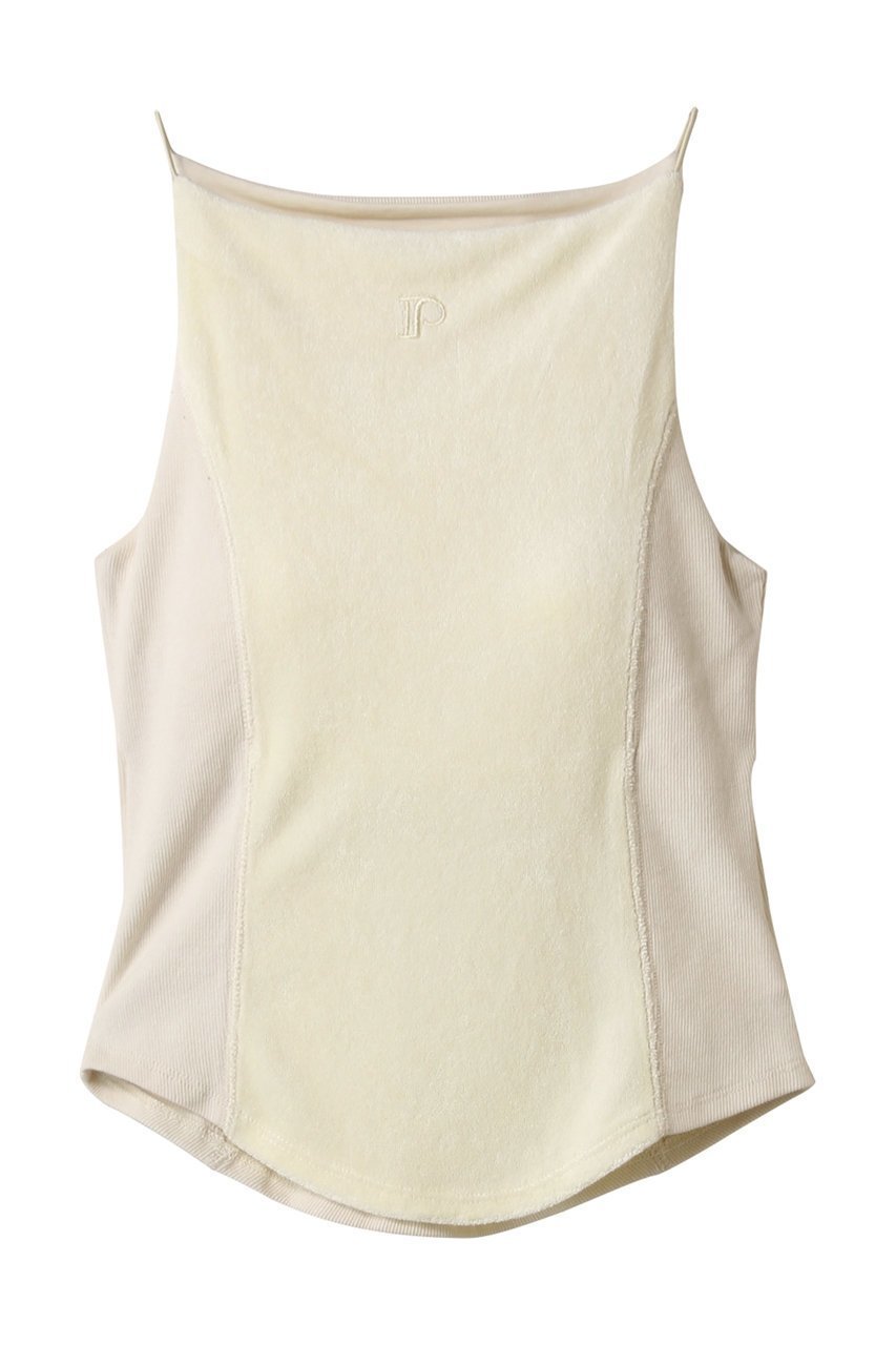 【プランク プロジェクト/PRANK PROJECT】のカップ付きパイルキャミ / Pile Camisole With Cup インテリア・キッズ・メンズ・レディースファッション・服の通販 founy(ファニー) 　ファッション　Fashion　レディースファッション　Fashion for Women　トップス・カットソー　Cut & Sew Tops　キャミソール&ノースリーブ　Camisoles & Sleeveless Tops　シャツ・ブラウス・オフィスカジュアル　Elegant Blouses & Button-Ups　ロングTシャツ・Tシャツ　Longline T-Shirts & Tees　カットソー・ベーシックTシャツ　Cut-and-Sewn Tops / Stretch Tees & Basics　キャミ　Camisole, Cami Top　キャミソール　Camisole, Spaghetti Strap Top　ストレッチ　Stretch, Stretchy Fabric　タンク　Tank Top, Sleeveless Top　夏　Summer　新作・新入荷　New Arrivals / New In　YEL(イエロー)|ID: prp329100004600443 ipo3291000000032703776