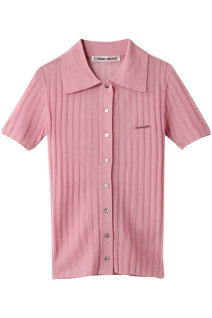 【プランク プロジェクト/PRANK PROJECT】のリブニットポロシャツ / Ribbed Knit Polo Shirt インテリア・キッズ・メンズ・レディースファッション・服の通販 founy(ファニー) https://founy.com/ ファッション Fashion レディースファッション Fashion for Women トップス・カットソー Cut & Sew Tops ニット Knit Tops & Sweaters シャツ・ブラウス・オフィスカジュアル Elegant Blouses & Button-Ups ロングTシャツ・Tシャツ Longline T-Shirts & Tees ポロシャツ・きれいめカジュアル Smart-Casual Polo Tops カットソー・ベーシックTシャツ Cut-and-Sewn Tops / Stretch Tees & Basics シアー Sheer, See-Through ショート Short, Short Length ストライプ Stripe, Striped Pattern スリーブ Sleeve, Long Sleeve / Short Sleeve トレンド Trend, Trending Now フィット Fit, Slim Fit ワイドリブ Wide Rib, Wide Ribbed Knit 新作・新入荷 New Arrivals / New In |ID: prp329100004600444 ipo3291000000032703787