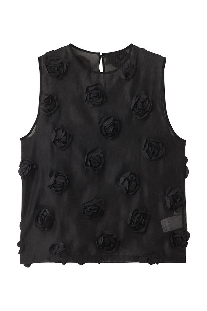 【プランク プロジェクト/PRANK PROJECT】のローズスリーブベスト / Rose Sleeve Vest インテリア・キッズ・メンズ・レディースファッション・服の通販 founy(ファニー) https://founy.com/ ファッション Fashion レディースファッション Fashion for Women アウター Coat / Outerwear Collection トップス・カットソー Cut & Sew Tops キャミソール&ノースリーブ Camisoles & Sleeveless Tops シャツ・ブラウス・オフィスカジュアル Elegant Blouses & Button-Ups ベスト&ジレ / 重ね着スタイル Vests & Gilets おすすめ Recommended / Our Picks インナー Innerwear オーガンジー Organza Fabric スリーブ Sleeve, Long Sleeve / Short Sleeve タンク Tank Top, Sleeveless Top デニム Denim, Jeans Material ノースリーブ Sleeveless, No-Sleeve ベスト Vest, Waistcoat ベーシック Basic, Essential ローズ Rose, Rose Motif |ID: prp329100004600445 ipo3291000000035387144