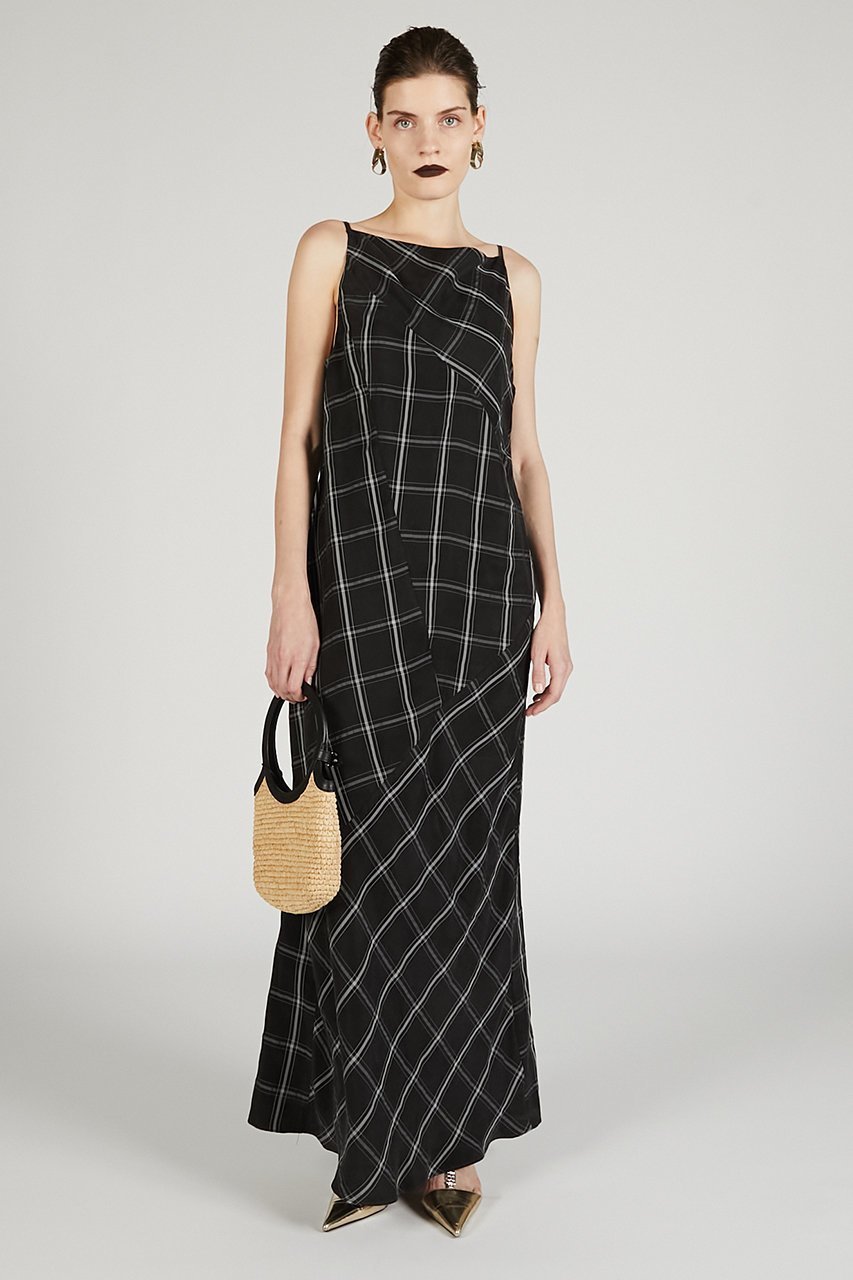 【プランク プロジェクト/PRANK PROJECT】のアシメバックオープンキュプラワンピース / Asymmetrical Back Open Dress 人気、トレンドファッション・服の通販 founy(ファニー) 　ファッション　Fashion　レディースファッション　Fashion for Women　ワンピース　Dresses　フォーマル・パーティードレス・結婚式用ドレス　Elegant & Casual Dresses　チュニック　Tunic Tops & Dresses　アシンメトリー　Asymmetrical Style　キュプラ　Cupro, Eco Fabric　ストレート　Straight, Straight Cut　スリット　Slit, Slit Detail　チュニック　Tunic, Long Top　フロント　Front, Front Design　ロング　Long, Long-Length　夏　Summer　新作・新入荷　New Arrivals / New In　other-8|ID: prp329100004600446 ipo3291000000032703812