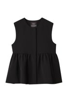 【コルコバード/CORCOVADO】のダブルクロスペプラムジレ 人気、トレンドファッション・服の通販 founy(ファニー) ファッション Fashion レディースファッション Fashion for Women アウター Coat / Outerwear Collection レディースジャケット・軽アウター Jackets ジャケット Jacket, Outerwear ダブル Double, Double-Breasted フォーマル Formal, Dressy ベスト Vest, Waistcoat ペプラム Peplum, Flared Hem エレガント 上品 Elegant thumbnail ブラック|ID: prp329100004600448 ipo3291000000035765167