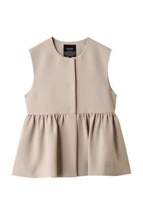 【コルコバード/CORCOVADO】のダブルクロスペプラムジレ 人気、トレンドファッション・服の通販 founy(ファニー) ファッション Fashion レディースファッション Fashion for Women アウター Coat / Outerwear Collection レディースジャケット・軽アウター Jackets ジャケット Jacket, Outerwear ダブル Double, Double-Breasted フォーマル Formal, Dressy ベスト Vest, Waistcoat ペプラム Peplum, Flared Hem エレガント 上品 Elegant |ID:prp329100004600448