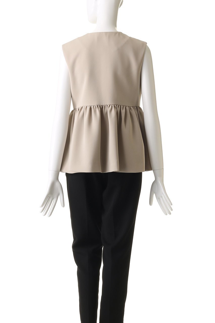 【コルコバード/CORCOVADO】のダブルクロスペプラムジレ 人気、トレンドファッション・服の通販 founy(ファニー) 　ファッション　Fashion　レディースファッション　Fashion for Women　アウター　Coat / Outerwear Collection　レディースジャケット・軽アウター　Jackets　ジャケット　Jacket, Outerwear　ダブル　Double, Double-Breasted　フォーマル　Formal, Dressy　ベスト　Vest, Waistcoat　ペプラム　Peplum, Flared Hem　エレガント 上品　Elegant　other-4|ID: prp329100004600448 ipo3291000000036745487