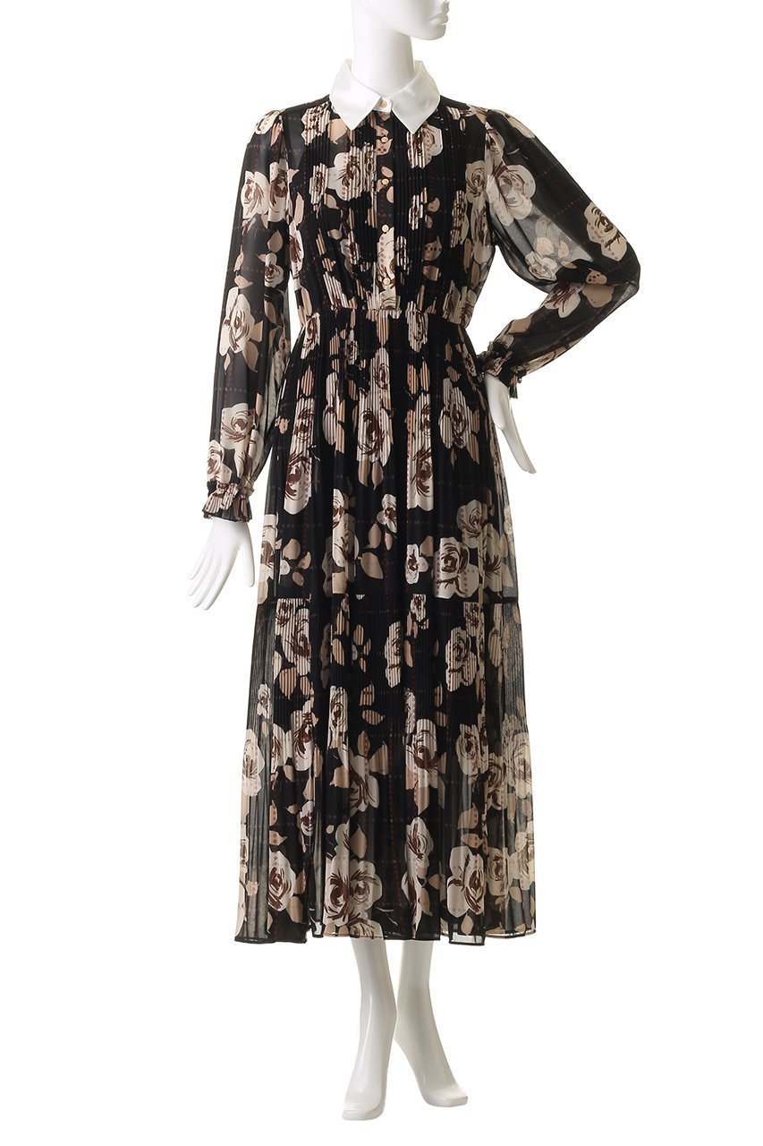 【コルコバード/CORCOVADO】の白襟シフォンボウタイドレス 人気、トレンドファッション・服の通販 founy(ファニー) 　ファッション　Fashion　レディースファッション　Fashion for Women　ワンピース　Dresses　フォーマル・パーティードレス・結婚式用ドレス　Elegant & Casual Dresses　チュニック　Tunic Tops & Dresses　シフォン　Chiffon, Lightweight Fabric　チュニック　Tunic, Long Top　ドレス　Dress, One-Piece　フラワー　Flower, Floral　リボン　Ribbon, Bow　other-6|ID: prp329100004600450 ipo3291000000035765205