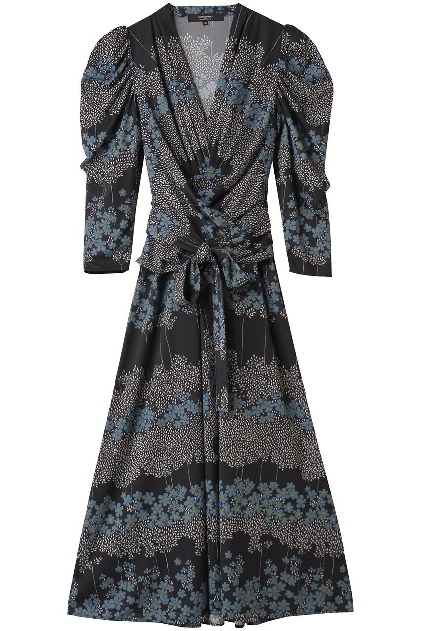 【コルコバード/CORCOVADO】のジャージープリントカシュクールドレス 人気、トレンドファッション・服の通販 founy(ファニー) ファッション Fashion レディースファッション Fashion for Women ワンピース Dresses フォーマル・パーティードレス・結婚式用ドレス Elegant & Casual Dresses チュニック Tunic Tops & Dresses チュニック Tunic, Long Top ドレス Dress, One-Piece パーティ Party, Party Style フィット Fit, Slim Fit フレア Flare, Flared プリント Print, Printed Pattern リボン Ribbon, Bow 旅行 Travel other-1|ID: prp329100004600454 ipo3291000000035418554