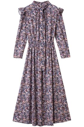 【コルコバード/CORCOVADO】のプリントボウタイドレス 人気、トレンドファッション・服の通販 founy(ファニー) ファッション Fashion レディースファッション Fashion for Women ワンピース Dresses フォーマル・パーティードレス・結婚式用ドレス Elegant & Casual Dresses チュニック Tunic Tops & Dresses チュニック Tunic, Long Top ドレス Dress, One-Piece パーティ Party, Party Style フリル Frill, Ruffle エレガント 上品 Elegant |ID:prp329100004600455