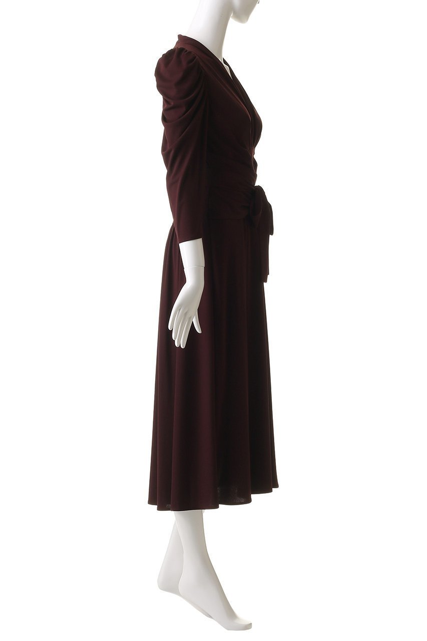 【コルコバード/CORCOVADO】のマイルドドライスムースカシュクールドレス 人気、トレンドファッション・服の通販 founy(ファニー) 　ファッション　Fashion　レディースファッション　Fashion for Women　ワンピース　Dresses　フォーマル・パーティードレス・結婚式用ドレス　Elegant & Casual Dresses　チュニック　Tunic Tops & Dresses　エレガント 上品　Elegant　カシュクール　Wrap Design　スリーブ　Sleeve, Long Sleeve / Short Sleeve　チュニック　Tunic, Long Top　デコルテ　Décolleté, Neckline　ドレス　Dress, One-Piece　ドレープ　Drape, Draping Fabric　リボン　Ribbon, Bow　リュクス　Luxury, Elegant, High-End, Chic　新作・新入荷　New Arrivals / New In　other-3|ID: prp329100004600456 ipo3291000000032703928