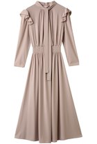 【コルコバード/CORCOVADO】のマイルドドライスムースボウタイドレス 人気、トレンドファッション・服の通販 founy(ファニー) ファッション Fashion レディースファッション Fashion for Women ワンピース Dresses フォーマル・パーティードレス・結婚式用ドレス Elegant & Casual Dresses チュニック Tunic Tops & Dresses なめらか Smooth, Silky Texture チュニック Tunic, Long Top ドレス Dress, One-Piece フリル Frill, Ruffle エレガント 上品 Elegant thumbnail ピンクベージュ|ID: prp329100004600457 ipo3291000000035765277