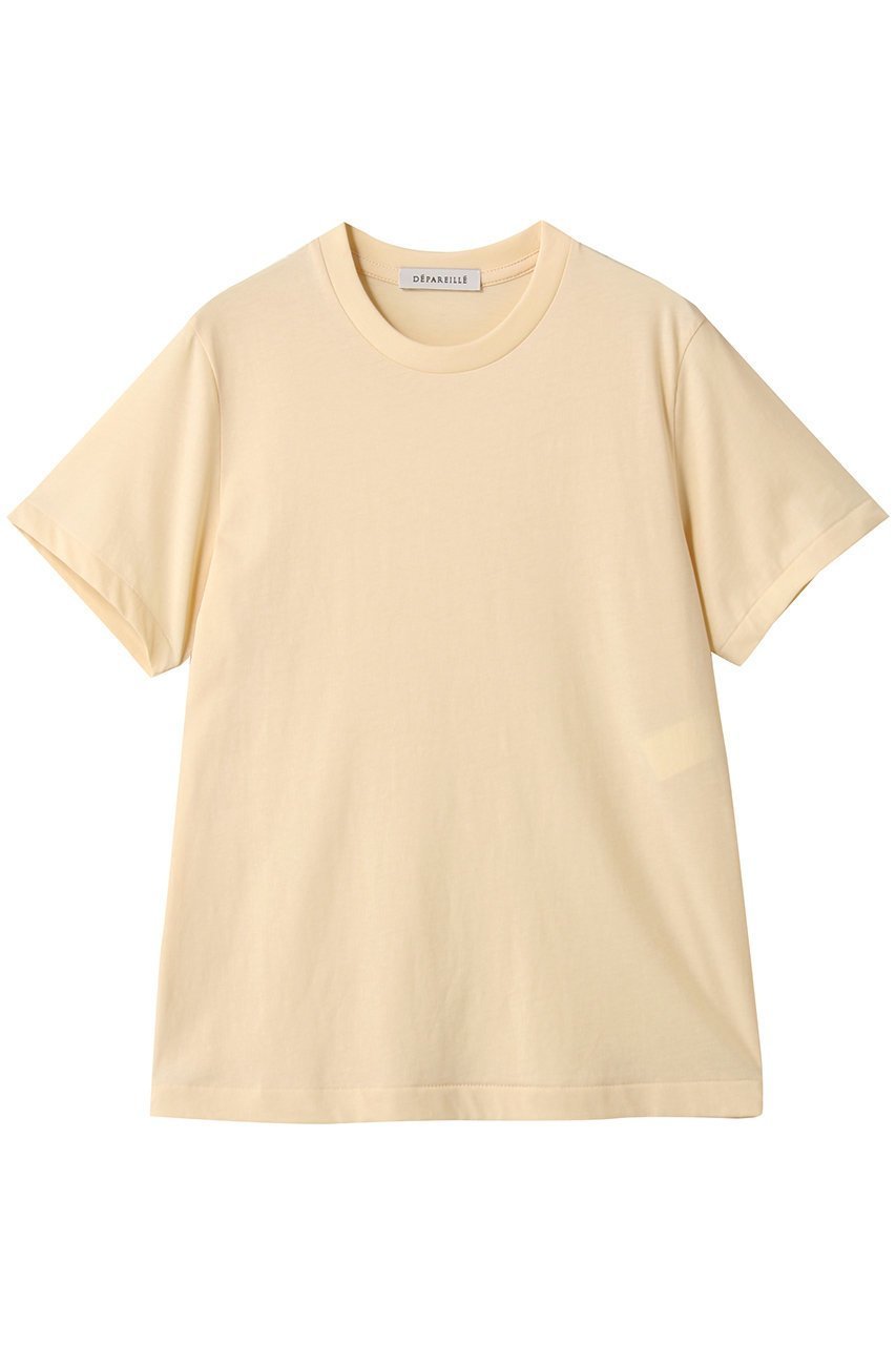【デパリエ/DEPAREILLE】のジャージークルーネックTシャツ インテリア・キッズ・メンズ・レディースファッション・服の通販 founy(ファニー) 　ファッション　Fashion　レディースファッション　Fashion for Women　トップス・カットソー　Cut & Sew Tops　シャツ・ブラウス・オフィスカジュアル　Elegant Blouses & Button-Ups　ロングTシャツ・Tシャツ　Longline T-Shirts & Tees　カットソー・ベーシックTシャツ　Cut-and-Sewn Tops / Stretch Tees & Basics　2025年　2025　2025-2026秋冬・A/W　Autumn/Winter 2025–26 AW25–26　インナー　Innerwear　コンパクト　Compact, Small Size　ショート　Short, Short Length　ジャケット　Jacket, Outerwear　スリーブ　Sleeve, Long Sleeve / Short Sleeve　夏　Summer　定番　Standard, Basic Item　A/W・秋冬　Autumn/Winter　ベージュ|ID: prp329100004600458 ipo3291000000032703943
