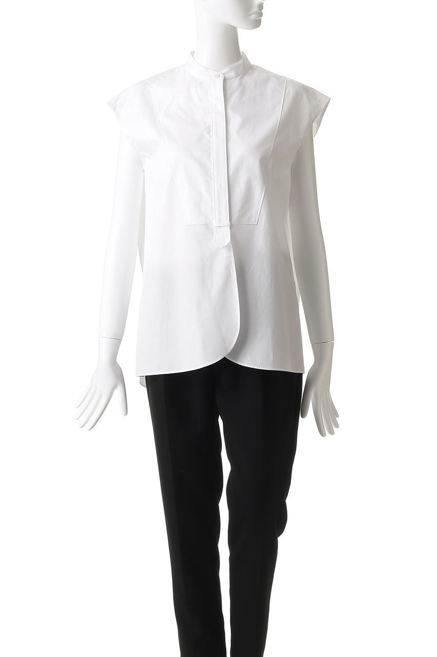 【デパリエ/DEPAREILLE】のタイプライターボウノースリーブブラウス 人気、トレンドファッション・服の通販 founy(ファニー) 　ファッション　Fashion　レディースファッション　Fashion for Women　トップス・カットソー　Cut & Sew Tops　キャミソール&ノースリーブ　Camisoles & Sleeveless Tops　シャツ・ブラウス・オフィスカジュアル　Elegant Blouses & Button-Ups　2025年　2025　2025-2026秋冬・A/W　Autumn/Winter 2025–26 AW25–26　エレガント 上品　Elegant　カーディガン　Cardigan, Knitwear　ギャザー　Gathered, Ruffled　ジャケット　Jacket, Outerwear　タイプライター　Typewriter Fabric, Crisp Cotton　ノースリーブ　Sleeveless, No-Sleeve　A/W・秋冬　Autumn/Winter　ビジネス 仕事 通勤　Business / Work / Commuting　other-6|ID: prp329100004600459 ipo3291000000032703958