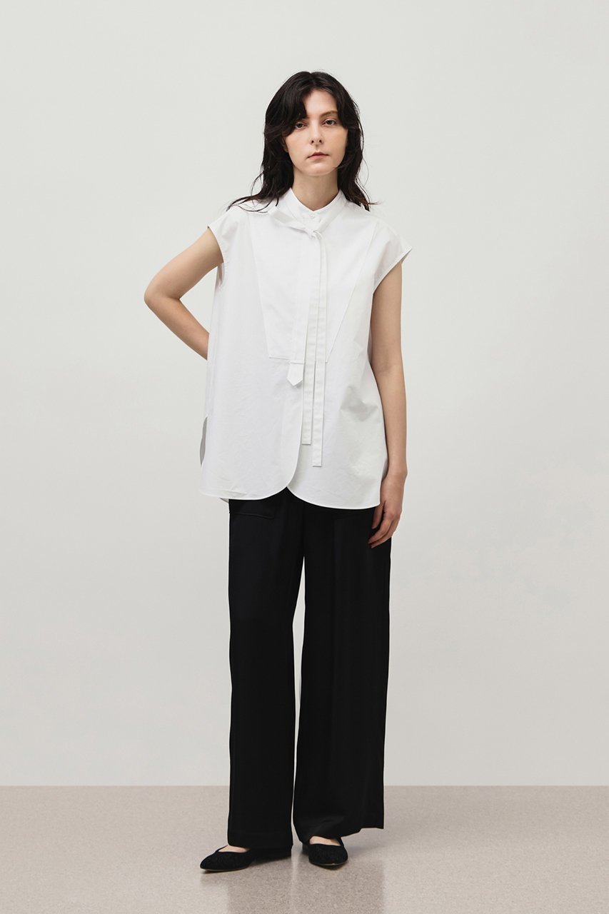 【デパリエ/DEPAREILLE】のタイプライターボウノースリーブブラウス 人気、トレンドファッション・服の通販 founy(ファニー) ファッション Fashion レディースファッション Fashion for Women トップス・カットソー Cut & Sew Tops キャミソール&ノースリーブ Camisoles & Sleeveless Tops シャツ・ブラウス・オフィスカジュアル Elegant Blouses & Button-Ups エレガント 上品 Elegant カーディガン Cardigan, Knitwear ギャザー Gathered, Ruffled ジャケット Jacket, Outerwear タイプライター Typewriter Fabric, Crisp Cotton ノースリーブ Sleeveless, No-Sleeve 再入荷 Restock / Back in Stock ビジネス 仕事 通勤 Business / Work / Commuting other-7|ID: prp329100004600459 ipo3291000000035765311