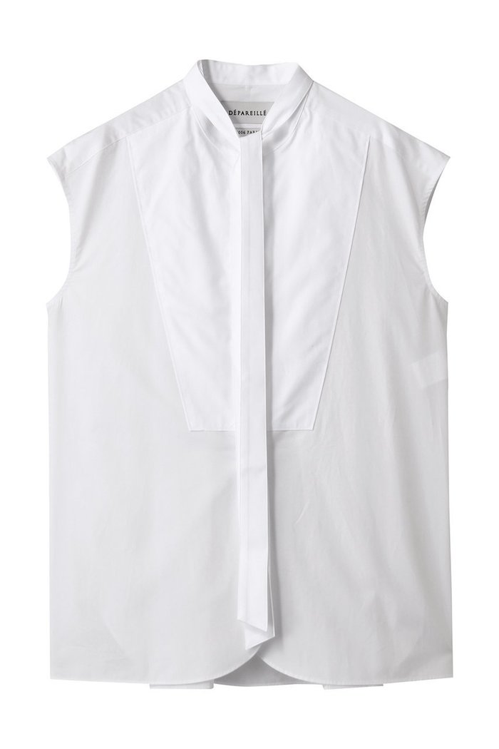 【デパリエ/DEPAREILLE】のタイプライターボウノースリーブブラウス インテリア・キッズ・メンズ・レディースファッション・服の通販 founy(ファニー) https://founy.com/ ファッション Fashion レディースファッション Fashion for Women トップス・カットソー Cut & Sew Tops キャミソール&ノースリーブ Camisoles & Sleeveless Tops シャツ・ブラウス・オフィスカジュアル Elegant Blouses & Button-Ups エレガント 上品 Elegant カーディガン Cardigan, Knitwear ギャザー Gathered, Ruffled ジャケット Jacket, Outerwear タイプライター Typewriter Fabric, Crisp Cotton ノースリーブ Sleeveless, No-Sleeve ビジネス 仕事 通勤 Business / Work / Commuting |ID: prp329100004600459 ipo3291000000036097919