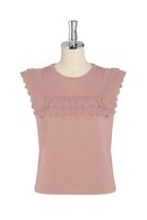 【デイジーリン/DAISY LIN】のKnit “Grace Top” 人気、トレンドファッション・服の通販 founy(ファニー) ファッション Fashion レディースファッション Fashion for Women トップス・カットソー Cut & Sew Tops ニット Knit Tops & Sweaters プルオーバー Pullovers & Knit Tops / Casual Pullovers おすすめ Recommended / Our Picks アンティーク Antique-Inspired ウォッシャブル Machine Washable シンプル Simple, Minimal ノースリーブ Sleeveless, No-Sleeve フリル Frill, Ruffle レース Lace, Lace Fabric ローズ Rose, Rose Motif 人気 Popular, Best Seller 犬 Dog 新作・新入荷 New Arrivals / New In 透かし Cut-Out, Lacework |ID:prp329100004600462