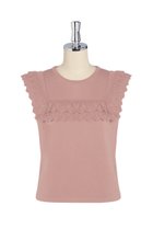【デイジーリン/DAISY LIN】のKnit “Grace Top” 人気、トレンドファッション・服の通販 founy(ファニー) ファッション Fashion レディースファッション Fashion for Women トップス・カットソー Cut & Sew Tops ニット Knit Tops & Sweaters カジュアルプルオーバー・ニットトップス Pullovers & Knit Tops / Casual Pullovers おすすめ Recommended / Our Picks アンティーク Antique-Inspired ウォッシャブル Machine Washable シンプル Simple, Minimal ノースリーブ Sleeveless, No-Sleeve フリル Frill, Ruffle レース Lace, Lace Fabric ローズ Rose, Rose Motif 人気 Popular, Best Seller 夏 Summer 新作・新入荷 New Arrivals / New In 透かし Cut-Out, Lacework thumbnail アンティークローズ|ID: prp329100004600462 ipo3291000000032704240