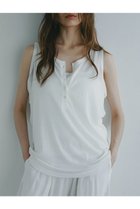 【エトレトウキョウ/ETRE TOKYO】のヘンリーネックエアリータンクトップ ホワイト|ID: prp329100004601467 ipo3291000000032715705