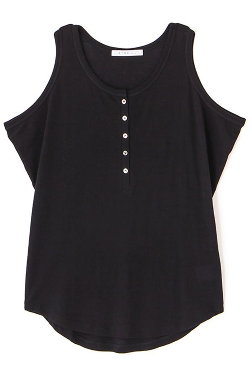 【エトレトウキョウ/ETRE TOKYO】のヘンリーネックエアリータンクトップ 人気、トレンドファッション・服の通販 founy(ファニー) 　ファッション　Fashion　レディースファッション　Fashion for Women　トップス・カットソー　Cut & Sew Tops　キャミソール&ノースリーブ　Camisoles & Sleeveless Tops　シャツ・ブラウス・オフィスカジュアル　Elegant Blouses & Button-Ups　ロングTシャツ・Tシャツ　Longline T-Shirts & Tees　カットソー・ベーシックTシャツ　Cut-and-Sewn Tops / Stretch Tees & Basics　おすすめ　Recommended / Our Picks　インナー　Innerwear　キャミソール　Camisole, Spaghetti Strap Top　セットアップ　Set-Up, Coordinated Outfit　タンク　Tank Top, Sleeveless Top　フロント　Front, Front Design　新作・新入荷　New Arrivals / New In　other-8|ID: prp329100004601467 ipo3291000000032715713