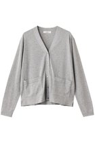 【エブール/ebure】のシアーコットンアセテート Vネックニットカーディガン 人気、トレンドファッション・服の通販 founy(ファニー) ファッション Fashion レディースファッション Fashion for Women トップス・カットソー Cut & Sew Tops ニット Knit Tops & Sweaters カーディガン・羽織り Layered Style Cardigans Vネックトップス V-Neck Tops / V-Cut Neckline Shirts カーディガン Cardigan, Knitwear ダブル Double, Double-Breasted ロング Long, Long-Length エレガント 上品 Elegant 夏 Summer thumbnail トップグレー|ID: prp329100004601469 ipo3291000000036027410