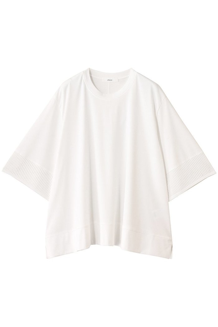【エブール/ebure】のハイゲージスムース フレアTシャツ インテリア・キッズ・メンズ・レディースファッション・服の通販 founy(ファニー) https://founy.com/ ファッション Fashion レディースファッション Fashion for Women トップス・カットソー Cut & Sew Tops シャツ・ブラウス・オフィスカジュアル Elegant Blouses & Button-Ups ロングTシャツ・Tシャツ Longline T-Shirts & Tees カットソー・ベーシックTシャツ Cut-and-Sewn Tops / Stretch Tees & Basics おすすめ Recommended / Our Picks ショート Short, Short Length スリーブ Sleeve, Long Sleeve / Short Sleeve ドレープ Drape, Draping Fabric フレア Flare, Flared マニッシュ Mannish, Boyish メッシュ Mesh, Net Fabric 再入荷 Restock / Back in Stock |ID: prp329100004601471 ipo3291000000035342445