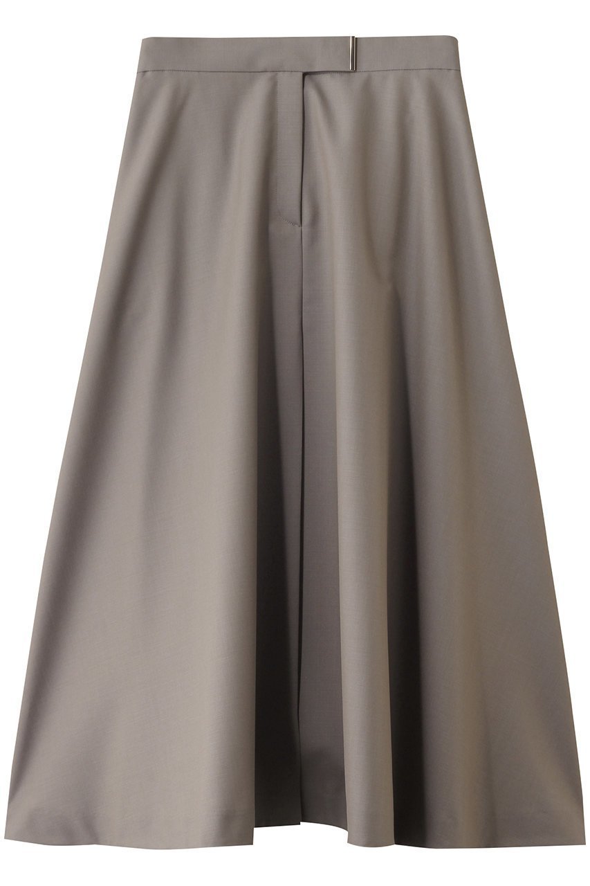 【エブール/ebure】のドライポプリン フレアスカート インテリア・キッズ・メンズ・レディースファッション・服の通販 founy(ファニー) 　ファッション　Fashion　レディースファッション　Fashion for Women　スカート　Skirts　Aライン・フレアスカート　A-Line & Flared Skirts　タンク　Tank Top, Sleeveless Top　フレア　Flare, Flared　フロント　Front, Front Design　グレー|ID: prp329100004601473 ipo3291000000035473250