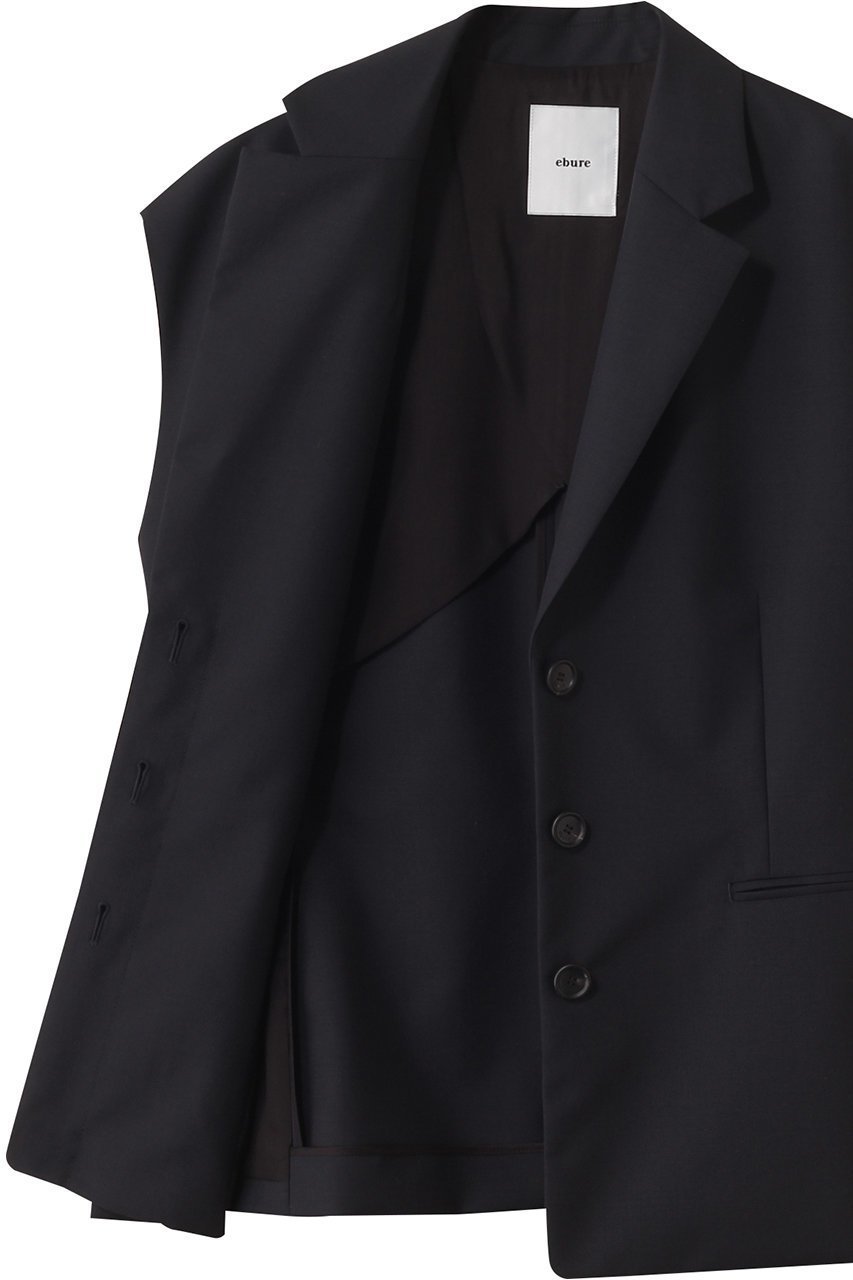 【エブール/ebure】の【7/11 0:00販売開始】ドライポプリン ジレジャケット 人気、トレンドファッション・服の通販 founy(ファニー) 　ファッション　Fashion　レディースファッション　Fashion for Women　アウター　Coat / Outerwear Collection　レディースジャケット・軽アウター　Jackets　2025年　2025　2025-2026秋冬・A/W　Autumn/Winter 2025–26 AW25–26　おすすめ　Recommended / Our Picks　クラシック　Classic, Timeless Style　シェイプ　Shape, Slim Fit　ショルダー　Shoulder, Shoulder Strap　ジャケット　Jacket, Outerwear　ドロップ　Drop Shoulder, Dropped Style　フォルム　Silhouette, Form　ベスト　Vest, Waistcoat　リブニット　Rib Knit, Ribbed Knit　A/W・秋冬　Autumn/Winter　other-6|ID: prp329100004601474 ipo3291000000032715770