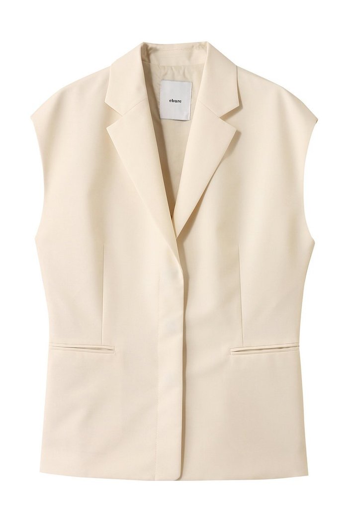 【エブール/ebure】のドライポプリン ジレジャケット インテリア・キッズ・メンズ・レディースファッション・服の通販 founy(ファニー) https://founy.com/ ファッション Fashion レディースファッション Fashion for Women アウター Coat / Outerwear Collection レディースジャケット・軽アウター Jackets おすすめ Recommended / Our Picks クラシック Classic, Timeless Style シェイプ Shape, Slim Fit ショルダー Shoulder, Shoulder Strap ジャケット Jacket, Outerwear ドロップ Drop Shoulder, Dropped Style フォルム Silhouette, Form ベスト Vest, Waistcoat リブニット Rib Knit, Ribbed Knit |ID: prp329100004601474 ipo3291000000035932177