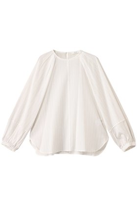 【エブール/ebure】の【7/11 0:00販売開始】シアーコットンストライプ プルオーバーブラウス 人気、トレンドファッション・服の通販 founy(ファニー) ファッション Fashion レディースファッション Fashion for Women トップス・カットソー Cut & Sew Tops シャツ・ブラウス・オフィスカジュアル Elegant Blouses & Button-Ups カジュアルプルオーバー・ニットトップス Pullovers & Knit Tops / Casual Pullovers 2025年 2025 2025-2026秋冬・A/W Autumn/Winter 2025–26 AW25–26 シルク Silk, 100% Silk ストライプ Stripe, Striped Pattern スリーブ Sleeve, Long Sleeve / Short Sleeve デコルテ Décolleté, Neckline フェミニン Feminine, Girly ロング Long, Long-Length A/W・秋冬 Autumn/Winter |ID:prp329100004601475