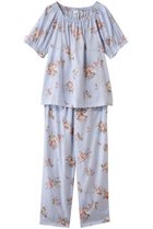 【イクコ/IKUKO】のシングルガーゼ花柄プリント パフスリーブパジャマ 人気、トレンドファッション・服の通販 founy(ファニー) ファッション Fashion レディースファッション Fashion for Women シャーリング Shirring, Ruched スリーブ Sleeve, Long Sleeve / Short Sleeve パジャマ Pajamas, Sleepwear プリント Print, Printed Pattern リボン Ribbon, Bow リラックス Relax, Relaxed Fit 新作・新入荷 New Arrivals / New In thumbnail サックス|ID: prp329100004601488 ipo3291000000032715870