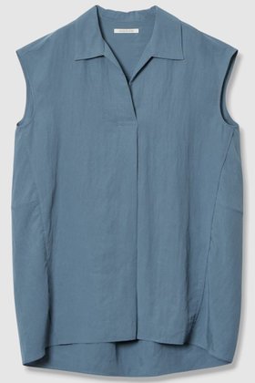 【ハウス オブ ロータス/HOUSE OF LOTUS】 フィブリルポプリンオープンカラーブラウス人気、トレンドファッション・服の通販 founy(ファニー) ファッション Fashion レディースファッション Fashion for Women トップス・カットソー Cut & Sew Tops キャミソール&ノースリーブ Camisoles & Sleeveless Tops シャツ・ブラウス・オフィスカジュアル Elegant Blouses & Button-Ups セットアップ Set-Up, Coordinated Outfit タンブラー Tumbler, Travel Mug ノースリーブ Sleeveless, No-Sleeve バランス Balance, Style Balance フロント Front, Front Design 今季 This Season, Current Season |ID:prp329100004601497