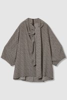 【ハウス オブ ロータス/HOUSE OF LOTUS】のジオメトリーコモンプリントブラウス 人気、トレンドファッション・服の通販 founy(ファニー) ファッション Fashion レディースファッション Fashion for Women トップス・カットソー Cut & Sew Tops シャツ・ブラウス・オフィスカジュアル Elegant Blouses & Button-Ups 2025年 2025 2025-2026秋冬・A/W Autumn/Winter 2025–26 AW25–26 アシンメトリー Asymmetrical Style アンティーク Antique-Inspired ショート Short, Short Length スリーブ Sleeve, Long Sleeve / Short Sleeve ドレープ Drape, Draping Fabric プリント Print, Printed Pattern モダン Modern, Contemporary エレガント 上品 Elegant A/W・秋冬 Autumn/Winter |ID:prp329100004601499