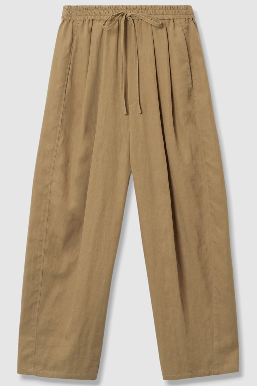 【ハウス オブ ロータス/HOUSE OF LOTUS】のフィブリルポプリンバレルストリングパンツ インテリア・キッズ・メンズ・レディースファッション・服の通販 founy(ファニー) 　ファッション　Fashion　レディースファッション　Fashion for Women　パンツ　Pants & Trousers　ストリング　String, Drawstring　タンブラー　Tumbler, Travel Mug　フォルム　Silhouette, Form　ボトム　Bottoms, Lower Wear　キャメル|ID: prp329100004601502 ipo3291000000034514999