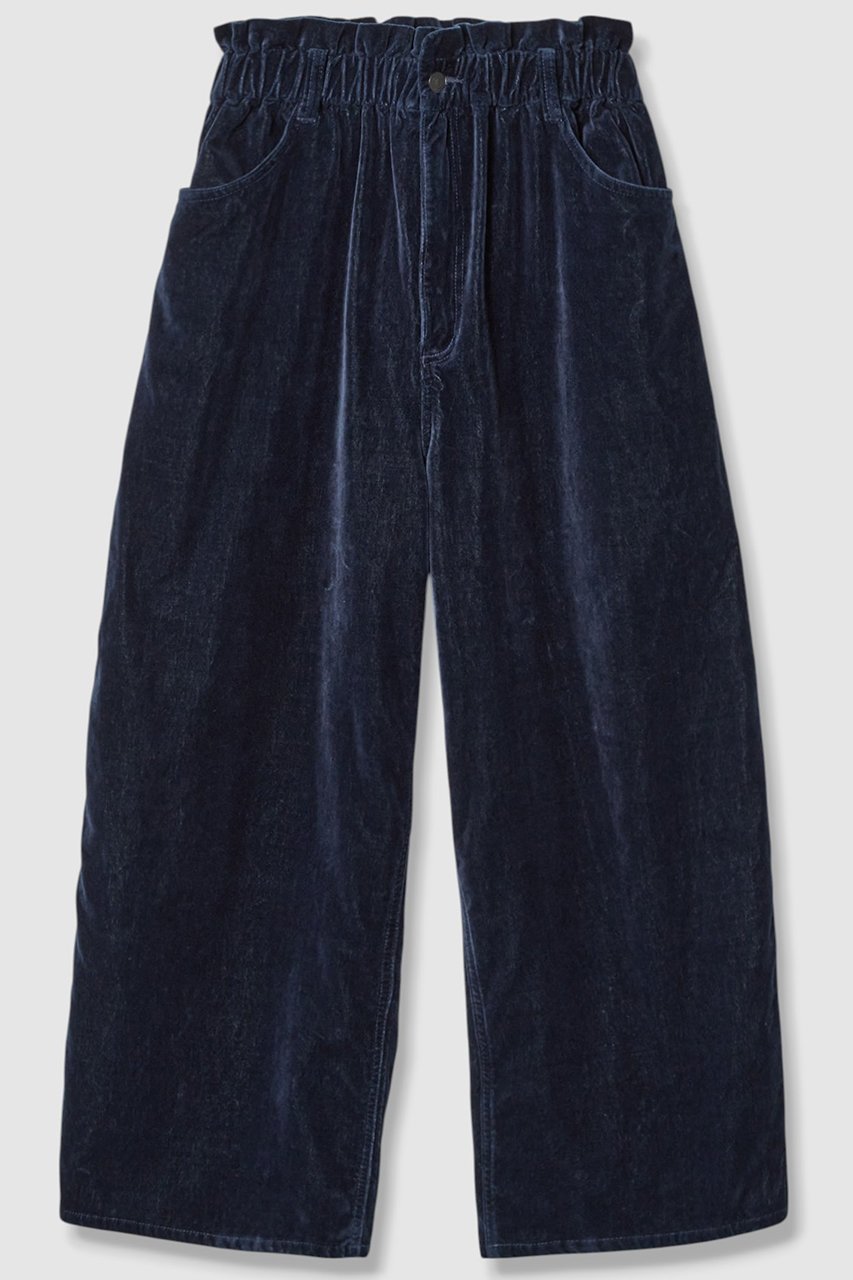 【ハウス オブ ロータス/HOUSE OF LOTUS】のインディゴベルベットパンツ インテリア・キッズ・メンズ・レディースファッション・服の通販 founy(ファニー) 　ファッション　Fashion　レディースファッション　Fashion for Women　パンツ　Pants & Trousers　インディゴ　Indigo Denim　オーガニック　Organic Cotton　デニム　Denim, Jeans Material　トレンド　Trend, Trending Now　ブリーチ　Bleach, Washed Finish　ベルベット　Velvet, Velvety　今季　This Season, Current Season　ネイビー|ID: prp329100004601505 ipo3291000000035342535