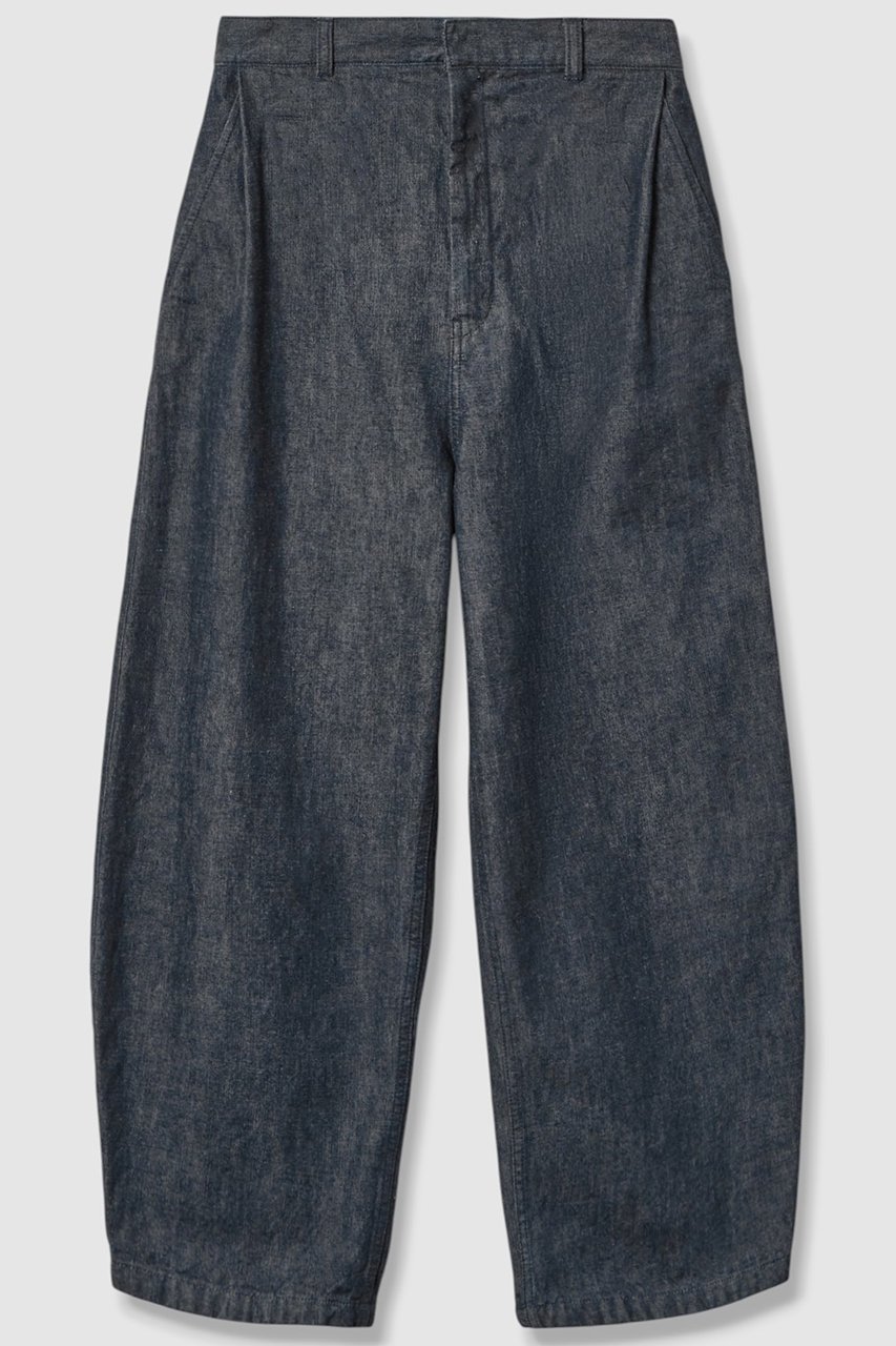 【ハウス オブ ロータス/HOUSE OF LOTUS】のムラ糸デニムパンツ 人気、トレンドファッション・服の通販 founy(ファニー) 　ファッション　Fashion　レディースファッション　Fashion for Women　パンツ　Pants & Trousers　デニムパンツ・ジーンズ・美脚デニム　Denim Jeans & Pants　2025年　2025　2025-2026秋冬・A/W　Autumn/Winter 2025–26 AW25–26　インディゴ　Indigo Denim　スラックス　Slacks, Dress Pants　デニム　Denim, Jeans Material　フォルム　Silhouette, Form　フロント　Front, Front Design　切替　Switching, Contrast Panel　日本製　Made In Japan　A/W・秋冬　Autumn/Winter　 other-1|ID: prp329100004601506 ipo3291000000032716044
