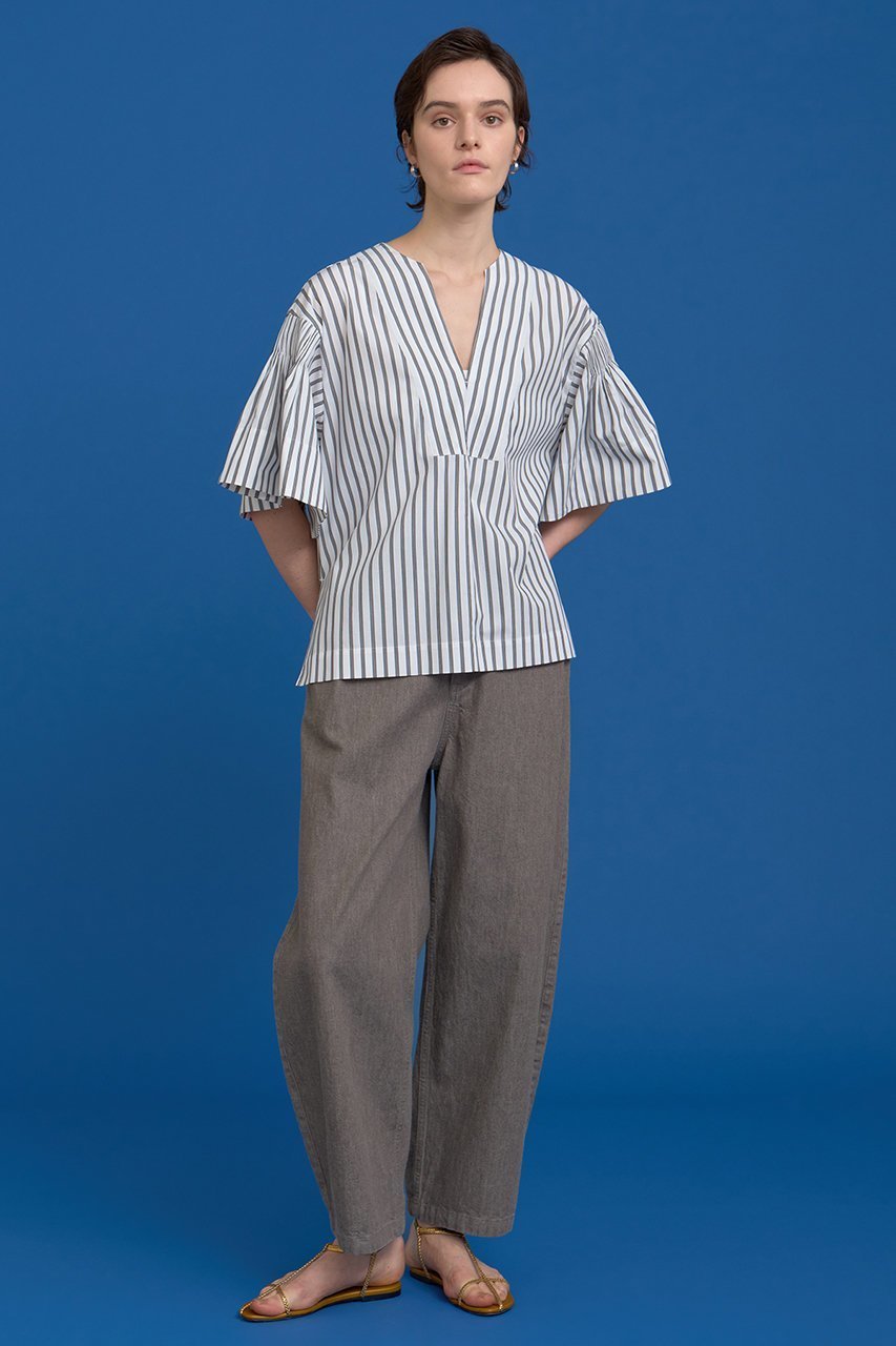 【ハウス オブ ロータス/HOUSE OF LOTUS】のムラ糸デニムパンツ 人気、トレンドファッション・服の通販 founy(ファニー) 　ファッション　Fashion　レディースファッション　Fashion for Women　パンツ　Pants & Trousers　デニムパンツ・ジーンズ・美脚デニム　Denim Jeans & Pants　2025年　2025　2025-2026秋冬・A/W　Autumn/Winter 2025–26 AW25–26　インディゴ　Indigo Denim　スラックス　Slacks, Dress Pants　デニム　Denim, Jeans Material　フォルム　Silhouette, Form　フロント　Front, Front Design　切替　Switching, Contrast Panel　日本製　Made In Japan　A/W・秋冬　Autumn/Winter　other-6|ID: prp329100004601506 ipo3291000000032716057