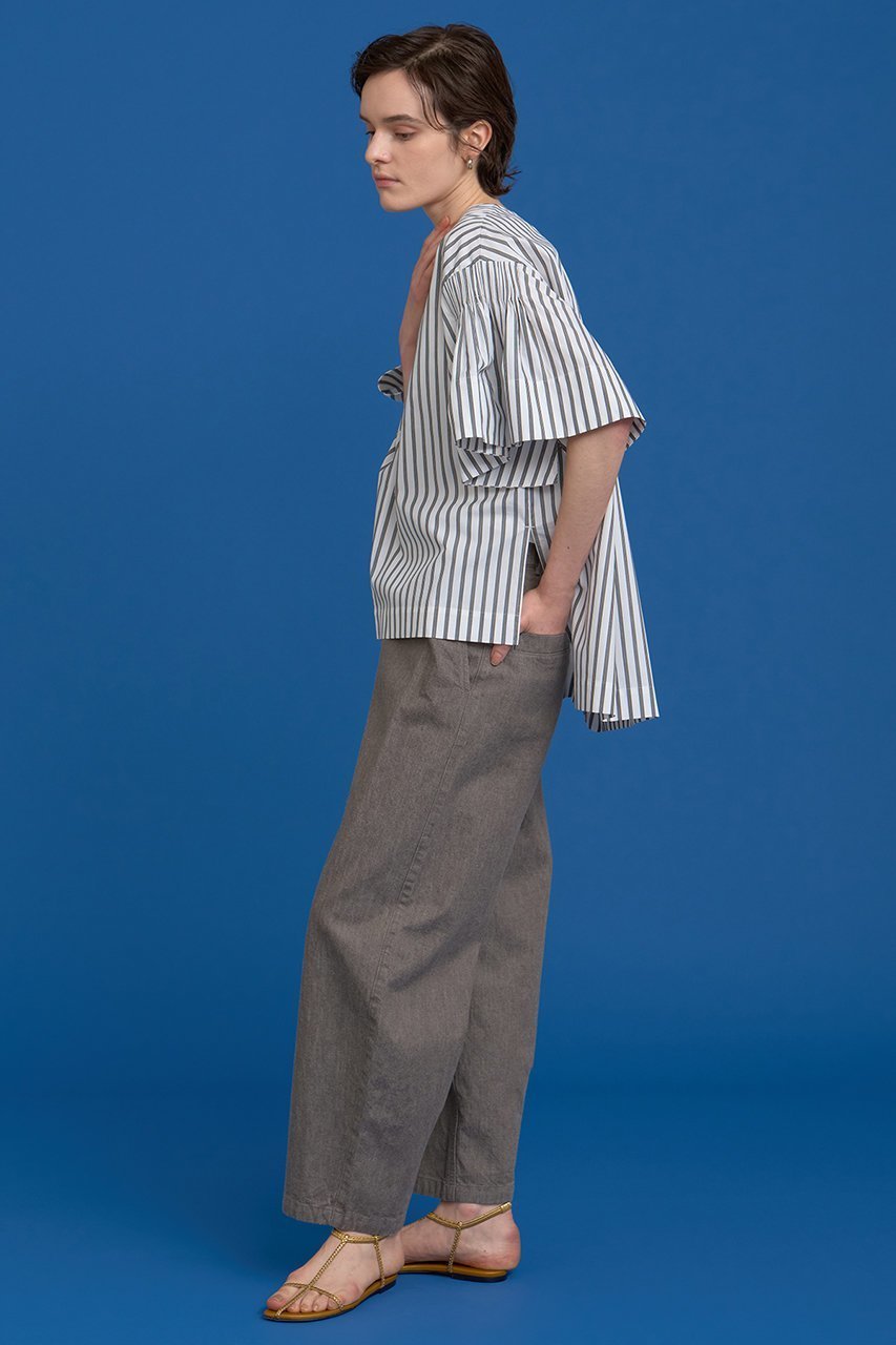 【ハウス オブ ロータス/HOUSE OF LOTUS】のムラ糸デニムパンツ 人気、トレンドファッション・服の通販 founy(ファニー) 　ファッション　Fashion　レディースファッション　Fashion for Women　パンツ　Pants & Trousers　デニムパンツ・ジーンズ・美脚デニム　Denim Jeans & Pants　2025年　2025　2025-2026秋冬・A/W　Autumn/Winter 2025–26 AW25–26　インディゴ　Indigo Denim　スラックス　Slacks, Dress Pants　デニム　Denim, Jeans Material　フォルム　Silhouette, Form　フロント　Front, Front Design　切替　Switching, Contrast Panel　日本製　Made In Japan　A/W・秋冬　Autumn/Winter　other-7|ID: prp329100004601506 ipo3291000000032716058