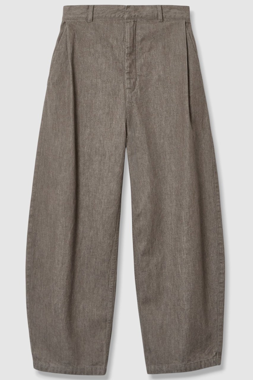 【ハウス オブ ロータス/HOUSE OF LOTUS】のムラ糸デニムパンツ インテリア・キッズ・メンズ・レディースファッション・服の通販 founy(ファニー) 　ファッション　Fashion　レディースファッション　Fashion for Women　パンツ　Pants & Trousers　デニムパンツ・ジーンズ・美脚デニム　Denim Jeans & Pants　インディゴ　Indigo Denim　スラックス　Slacks, Dress Pants　デニム　Denim, Jeans Material　フォルム　Silhouette, Form　フロント　Front, Front Design　切替　Switching, Contrast Panel　日本製　Made In Japan　モカ|ID: prp329100004601506 ipo3291000000035342548