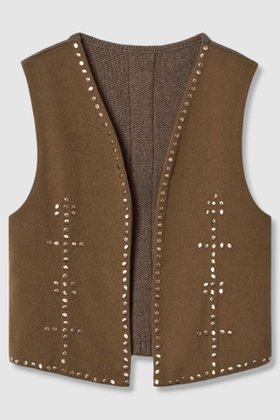 【ハウス オブ ロータス/HOUSE OF LOTUS】のドッキングスタッズジレ 人気、トレンドファッション・服の通販 founy(ファニー) ファッション Fashion レディースファッション Fashion for Women アウター Coat / Outerwear Collection レディースジャケット・軽アウター Jackets 2025年 2025 2025-2026秋冬・A/W Autumn/Winter 2025–26 AW25–26 シンプル Simple, Minimal ジャケット Jacket, Outerwear スタッズ Studs, Metal Accents フロント Front, Front Design ベスト Vest, Waistcoat ランダム Random, Irregular A/W・秋冬 Autumn/Winter |ID:prp329100004601508