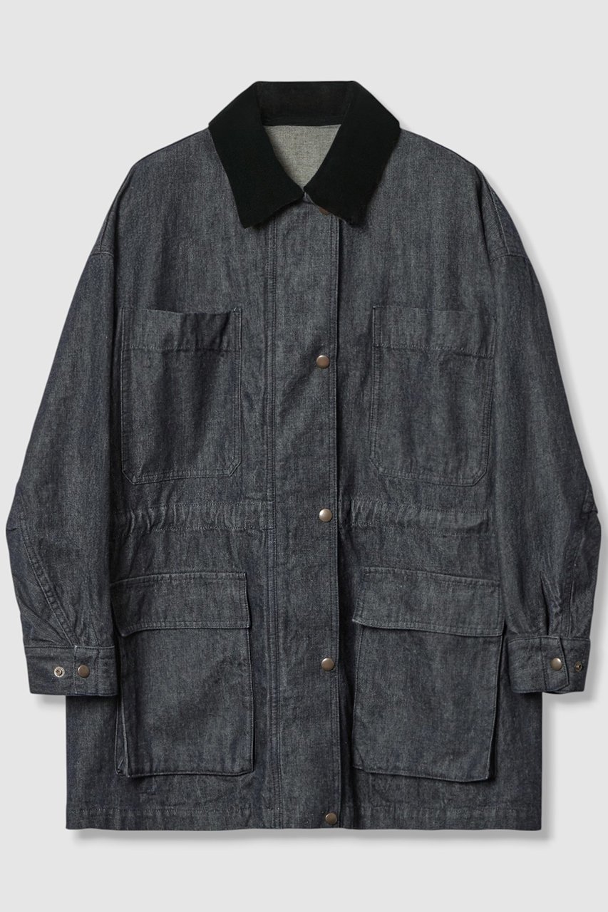 【ハウス オブ ロータス/HOUSE OF LOTUS】のムラ糸デニムフィールドジャケット 人気、トレンドファッション・服の通販 founy(ファニー) 　ファッション　Fashion　レディースファッション　Fashion for Women　アウター　Coat / Outerwear Collection　レディースジャケット・軽アウター　Jackets　2025年　2025　2025-2026秋冬・A/W　Autumn/Winter 2025–26 AW25–26　インディゴ　Indigo Denim　ジャケット　Jacket, Outerwear　デニム　Denim, Jeans Material　ポケット　Pocket, Pocket Detail　ワーク　Workwear, Utility Style　日本製　Made In Japan　A/W・秋冬　Autumn/Winter　 other-1|ID: prp329100004601510 ipo3291000000032716071