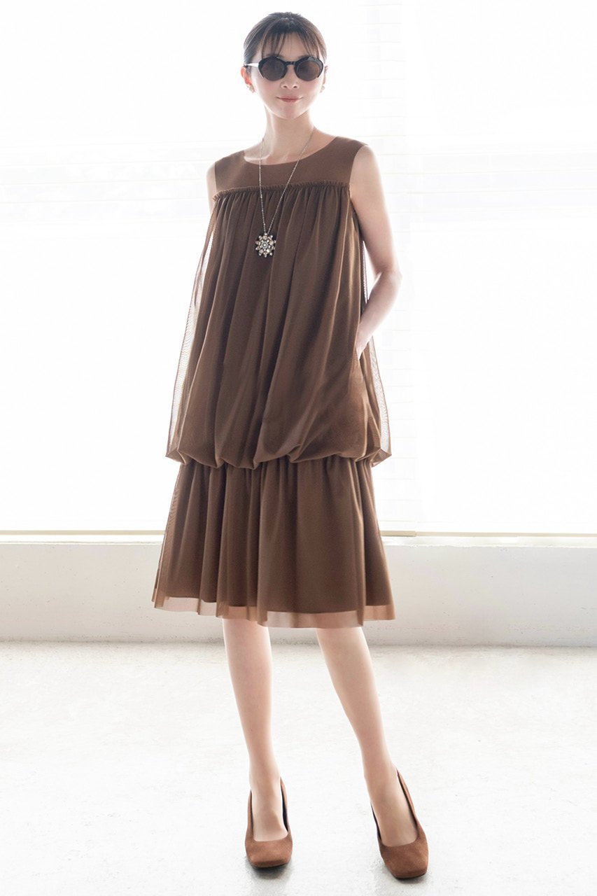 【デイジーリン/DAISY LIN】のDress “Fairy Tulle” 人気、トレンドファッション・服の通販 founy(ファニー) 　ファッション　Fashion　レディースファッション　Fashion for Women　ワンピース　Dresses　フォーマル・パーティードレス・結婚式用ドレス　Elegant & Casual Dresses　チュニック　Tunic Tops & Dresses　なめらか　Smooth, Silky Texture　ウォッシャブル　Machine Washable　ストレッチ　Stretch, Stretchy Fabric　チュニック　Tunic, Long Top　デコルテ　Décolleté, Neckline　フリル　Frill, Ruffle　ブラウジング　Blouson Silhouette, Cinched Waist　リラックス　Relax, Relaxed Fit　旅行　Travel　other-6|ID: prp329100004601519 ipo3291000000035932300