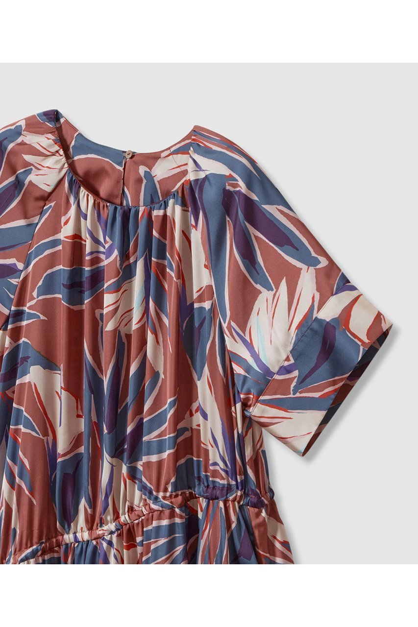 【ハウス オブ ロータス/HOUSE OF LOTUS】のクレインフラワーシャーリングワンピース 人気、トレンドファッション・服の通販 founy(ファニー) 　ファッション　Fashion　レディースファッション　Fashion for Women　ワンピース　Dresses　チュニック　Tunic Tops & Dresses　2025年　2025　2025-2026秋冬・A/W　Autumn/Winter 2025–26 AW25–26　アシンメトリー　Asymmetrical Style　ギャザー　Gathered, Ruffled　ショート　Short, Short Length　スリーブ　Sleeve, Long Sleeve / Short Sleeve　チュニック　Tunic, Long Top　ティアード　Tiered, Tiered Style　パープル　Purple, Violet　プリント　Print, Printed Pattern　ミックス　Mix, Mixed Style　ロング　Long, Long-Length　A/W・秋冬　Autumn/Winter　other-3|ID: prp329100004601553 ipo3291000000032716344