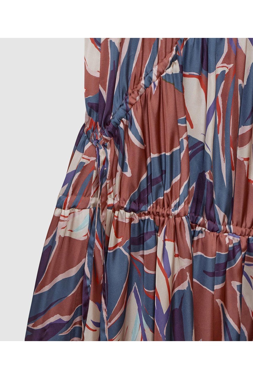 【ハウス オブ ロータス/HOUSE OF LOTUS】のクレインフラワーシャーリングワンピース 人気、トレンドファッション・服の通販 founy(ファニー) 　ファッション　Fashion　レディースファッション　Fashion for Women　ワンピース　Dresses　チュニック　Tunic Tops & Dresses　2025年　2025　2025-2026秋冬・A/W　Autumn/Winter 2025–26 AW25–26　アシンメトリー　Asymmetrical Style　ギャザー　Gathered, Ruffled　ショート　Short, Short Length　スリーブ　Sleeve, Long Sleeve / Short Sleeve　チュニック　Tunic, Long Top　ティアード　Tiered, Tiered Style　パープル　Purple, Violet　プリント　Print, Printed Pattern　ミックス　Mix, Mixed Style　ロング　Long, Long-Length　A/W・秋冬　Autumn/Winter　other-5|ID: prp329100004601553 ipo3291000000032716346