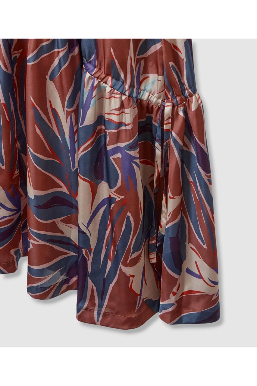 【ハウス オブ ロータス/HOUSE OF LOTUS】のクレインフラワーシャーリングワンピース 人気、トレンドファッション・服の通販 founy(ファニー) 　ファッション　Fashion　レディースファッション　Fashion for Women　ワンピース　Dresses　チュニック　Tunic Tops & Dresses　2025年　2025　2025-2026秋冬・A/W　Autumn/Winter 2025–26 AW25–26　アシンメトリー　Asymmetrical Style　ギャザー　Gathered, Ruffled　ショート　Short, Short Length　スリーブ　Sleeve, Long Sleeve / Short Sleeve　チュニック　Tunic, Long Top　ティアード　Tiered, Tiered Style　パープル　Purple, Violet　プリント　Print, Printed Pattern　ミックス　Mix, Mixed Style　ロング　Long, Long-Length　A/W・秋冬　Autumn/Winter　other-6|ID: prp329100004601553 ipo3291000000032716347
