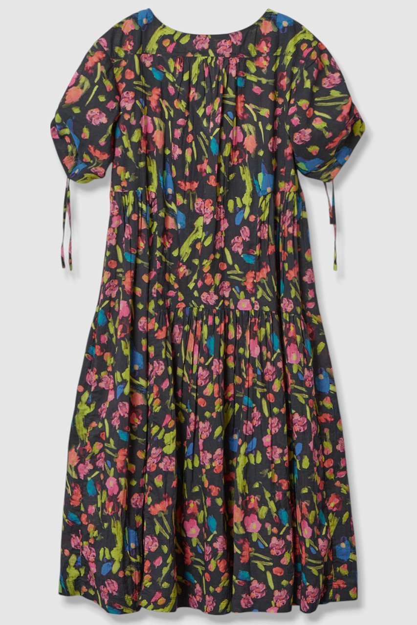 【ハウス オブ ロータス/HOUSE OF LOTUS】のマルチフラワーティアードワンピース 人気、トレンドファッション・服の通販 founy(ファニー) 　ファッション　Fashion　レディースファッション　Fashion for Women　ワンピース　Dresses　チュニック　Tunic Tops & Dresses　チュニック　Tunic, Long Top　ティアードワンピース　Tiered Dress, Flared Dress　プリント　Print, Printed Pattern　ロング　Long, Long-Length　other-2|ID: prp329100004601555 ipo3291000000034514968