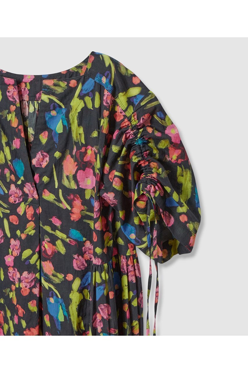 【ハウス オブ ロータス/HOUSE OF LOTUS】のマルチフラワーティアードワンピース 人気、トレンドファッション・服の通販 founy(ファニー) 　ファッション　Fashion　レディースファッション　Fashion for Women　ワンピース　Dresses　チュニック　Tunic Tops & Dresses　チュニック　Tunic, Long Top　ティアードワンピース　Tiered Dress, Flared Dress　プリント　Print, Printed Pattern　ロング　Long, Long-Length　other-4|ID: prp329100004601555 ipo3291000000034514970