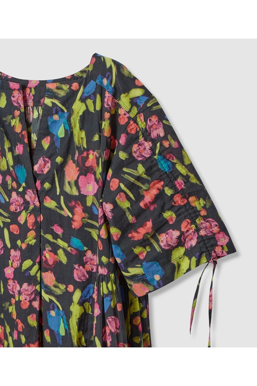 【ハウス オブ ロータス/HOUSE OF LOTUS】のマルチフラワーティアードワンピース 人気、トレンドファッション・服の通販 founy(ファニー) 　ファッション　Fashion　レディースファッション　Fashion for Women　ワンピース　Dresses　チュニック　Tunic Tops & Dresses　チュニック　Tunic, Long Top　ティアードワンピース　Tiered Dress, Flared Dress　プリント　Print, Printed Pattern　ロング　Long, Long-Length　other-5|ID: prp329100004601555 ipo3291000000034514971