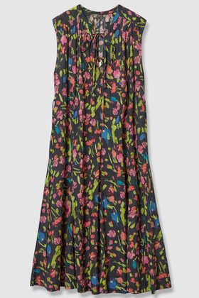 【ハウス オブ ロータス/HOUSE OF LOTUS】 マルチフラワーノースリーブワンピース人気、トレンドファッション・服の通販 founy(ファニー) ファッション Fashion レディースファッション Fashion for Women ワンピース Dresses チュニック Tunic Tops & Dresses 2025年 2025 2025-2026秋冬・A/W Autumn/Winter 2025–26 AW25–26 おすすめ Recommended / Our Picks ギャザー Gathered, Ruffled スタンド Stand Collar, Upright Stand チュニック Tunic, Long Top ノースリーブ Sleeveless, No-Sleeve プリント Print, Printed Pattern リボン Ribbon, Bow ロング Long, Long-Length A/W・秋冬 Autumn/Winter |ID:prp329100004601557