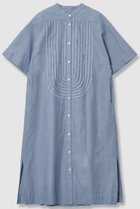 【ハウス オブ ロータス/HOUSE OF LOTUS】のシャンブレーフリルシャツワンピース ブルー|ID: prp329100004601560 ipo3291000000035510375